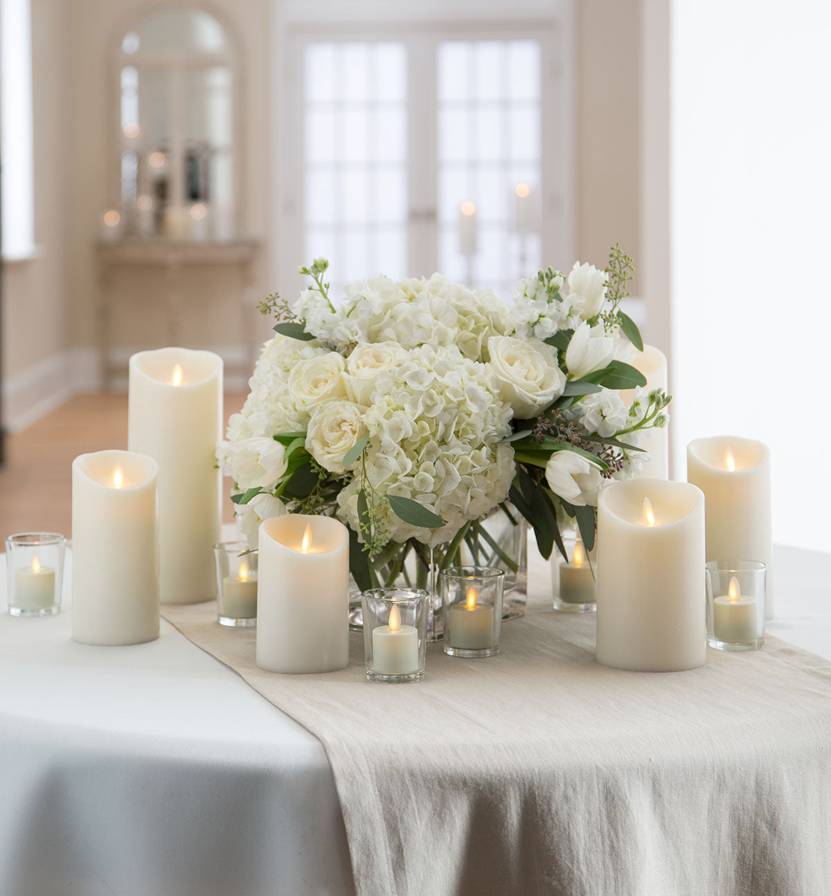 Wedding event using our moving flame candles